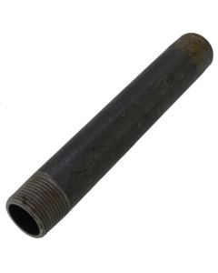 1" x 8" Schedule 80 Heavy Duty Seamless Black Nipple