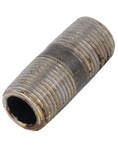 1/2" x 2" Schedule 80 Heavy Duty Seamless Black Nipple