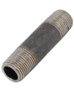 1/2" x 3" Schedule 80 Heavy Duty Seamless Black Nipple