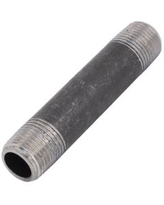 1/2" x 4" Schedule 80 Heavy Duty Seamless Black Nipple