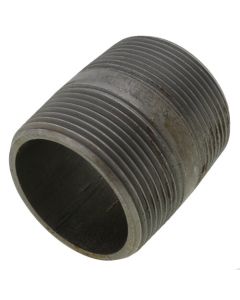 1-1/2" x 2" Schedule 80 Heavy Duty Seamless Black Nipple