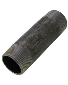 1-1/2" x 5-1/2" Schedule 80 Heavy Duty Seamless Black Nipple