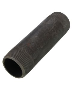 1-1/2" x 6" Schedule 80 Heavy Duty Seamless Black Nipple