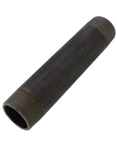 1-1/2" x 8" Schedule 80 Heavy Duty Seamless Black Nipple