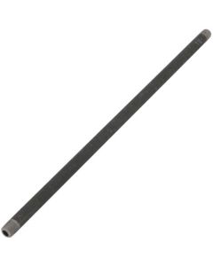 1/8" x 12" Schedule 80 Heavy Duty Seamless Black Nipple
