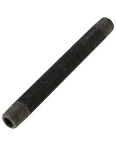 1/8" x 3-1/2" Schedule 80 Heavy Duty Seamless Black Nipple