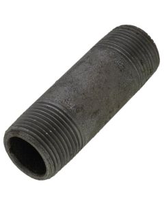 3/4" x 3" Schedule 80 Heavy Duty Seamless Black Nipple