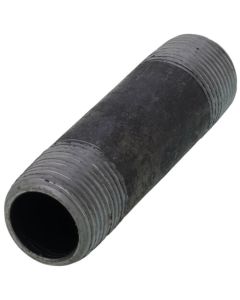 3/4" x 3-1/2" Schedule 80 Heavy Duty Seamless Black Nipple