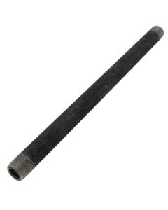 3/8" x 10" Schedule 80 Heavy Duty Seamless Black Nipple