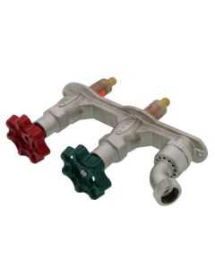 C-108 Series Close Coupled, 1/2" PEX Crimp Inlet Hot & Cold Anti-Siphon Adjustable Wall Faucet