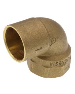 1" C x F  Cast Brass 90-Degree Elbow (Lead Free)