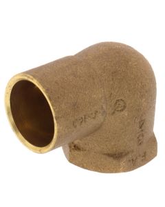 3/4" C x F Cast Brass 90-Degree Elbow (Lead Free)