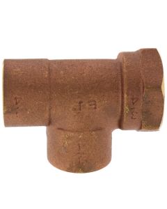 3/4" C x F x C Cast Brass Tee (Lead Free)