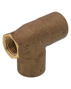 1-1/2" x 3/4" x 1-1/2" C x F x C Cast Brass Tee (Lead Free)