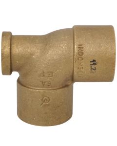 1-1/4" x 1/2" x 1-1/4" C x F x C Cast Brass Tee (Lead Free)