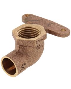 1/2" C x F Cast Brass 90° Hi Ear Elbow (Lead Free)