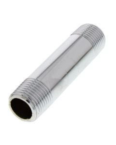3/8" x 2-1/2" Chrome Brass Nipple (Lead Free)