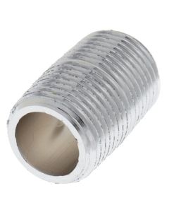 3/8" x Close Chrome Brass Nipple (Lead Free)