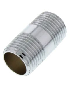 1/2" x 1-1/2" Chrome Brass Nipple (Lead Free)