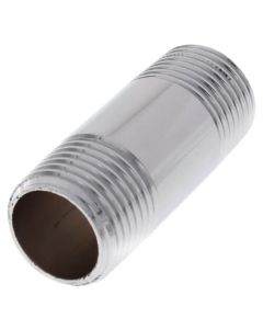1/2" x 2" Chrome Brass Nipple (Lead Free)
