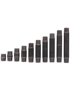 1-1/4" Black Nipple Set (Close to 6" Length)