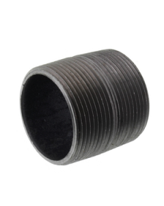1/4" x Close Schedule 80 Extra Heavy Duty Black Nipple