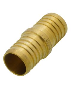 1-1/4" PEX x 1-1/4" PEX Brass Coupling (Lead Free)