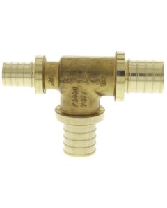 3/4" X 1/2" X 3/4" F2080 PEX Tee, for Rehau Tools Only (Lead Free Brass)