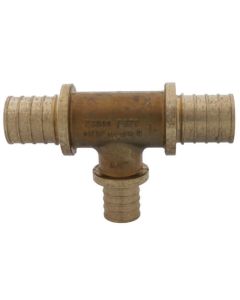 1" X 1" X 3/4" F2080 PEX Tee, for Rehau Tools Only (Lead Free Brass)