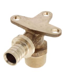 1/2" F2080 PEX Male Drop Ear Elbow, Expansion PEX (Lead Free Brass)