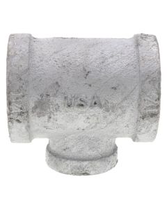 1-1/4" x 1-1/4" x 3/4" Galv Tee