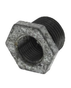 1/2" x 3/8" Galvanized Malleable Hex Bushing