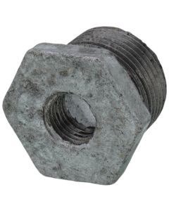 3/4" x 1/4" Galvanized Malleable Hex Bushing