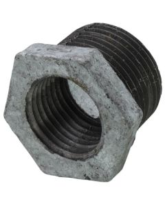 3/4" x 1/2" Galvanized Malleable Hex Bushing