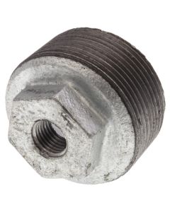 1-1/2" x 1/4" Galvanized Malleable Hex Bushing