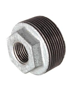 1-1/2" x 3/8" Galvanized Malleable Hex Bushing