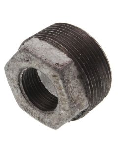 1-1/2" x 3/4" Galvanized Malleable Hex Bushing