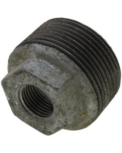 1-1/4" x 3/8" Galvanized Malleable Hex Bushing