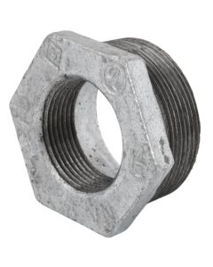 2" x 1-1/4" Galvanized Malleable Hex Bushing