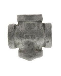 1/4" Galvanized Malleable Cross