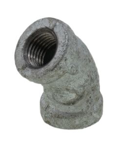1/4" Galvanized Malleable 45° Elbow
