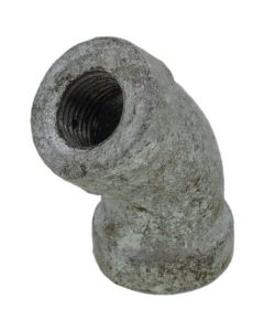 1/8" Galvanized Malleable 45° Elbow