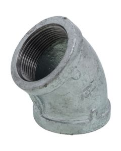 1-1/2" Galvanized Malleable 45° Elbow