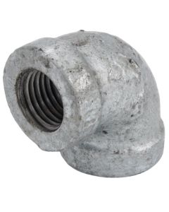 1/4" Galvanized Malleable 90° Elbow