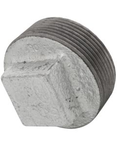 2-1/2" Galvanized Malleable Square Head Plug