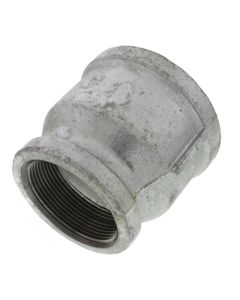 2-1/2" x 2" Galvanized Malleable Reducing Coupling