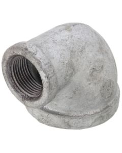 1-1/2" x 3/4" Galvanized Malleable Reducing Elbow