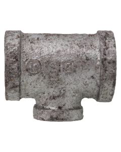 3/4" x 3/4" x 3/8" Galvanized Reducing Tee