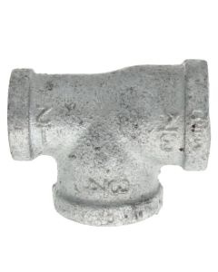 3/4" x 1/2" x 3/4" Galvanized Reducing Tee
