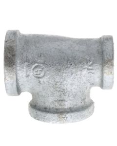 1" x 3/4" x 1" Galvanized Reducing Tee